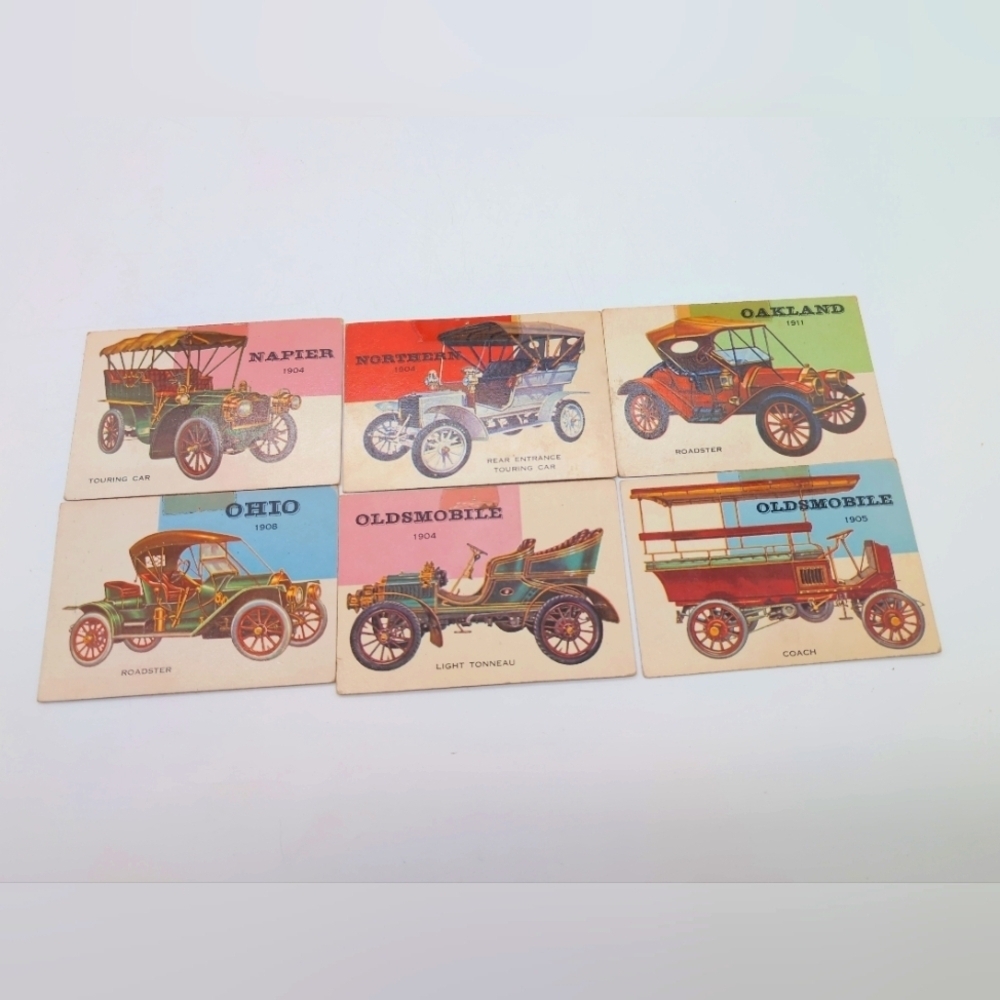 1954 Topps Car Cards 1900s Napier Ohio Oldsmobile Northern Oakland Set Of 6